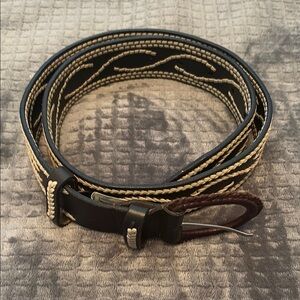 Dark Brown Genuine Leather Belt Unisex S